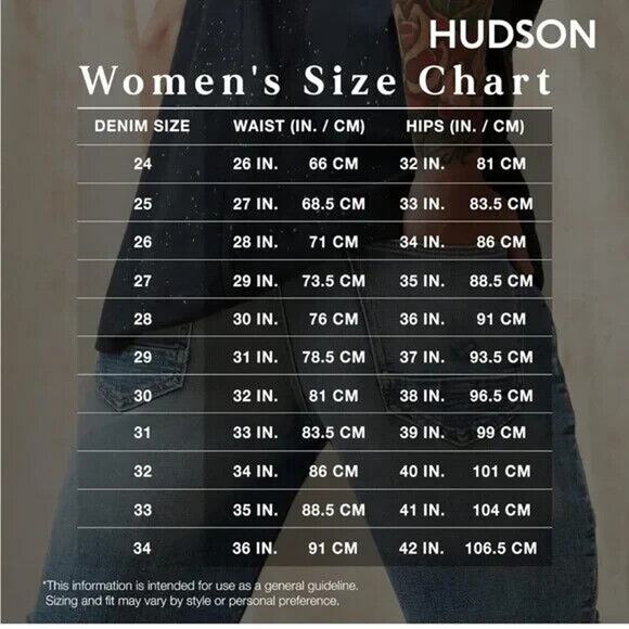 HUDSON Krista Super Skinny Jeans Dark Wash Blue Distressed 26 NW4072ZFA - Picture 8 of 8